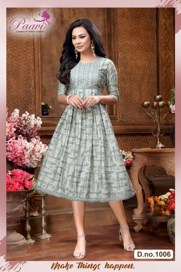 Paavi Radhika Fancy Designer Anarkali Kurti Collection